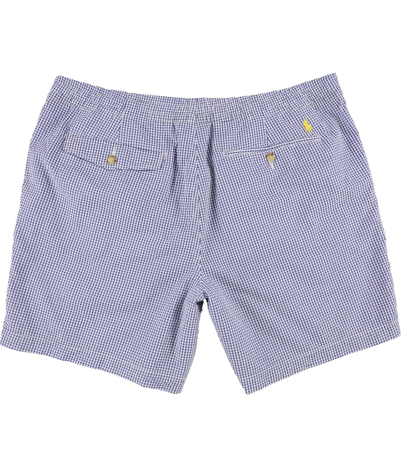 Ralph Lauren Mens Prepster Seersucker 6-Inch Casual Walking Shorts