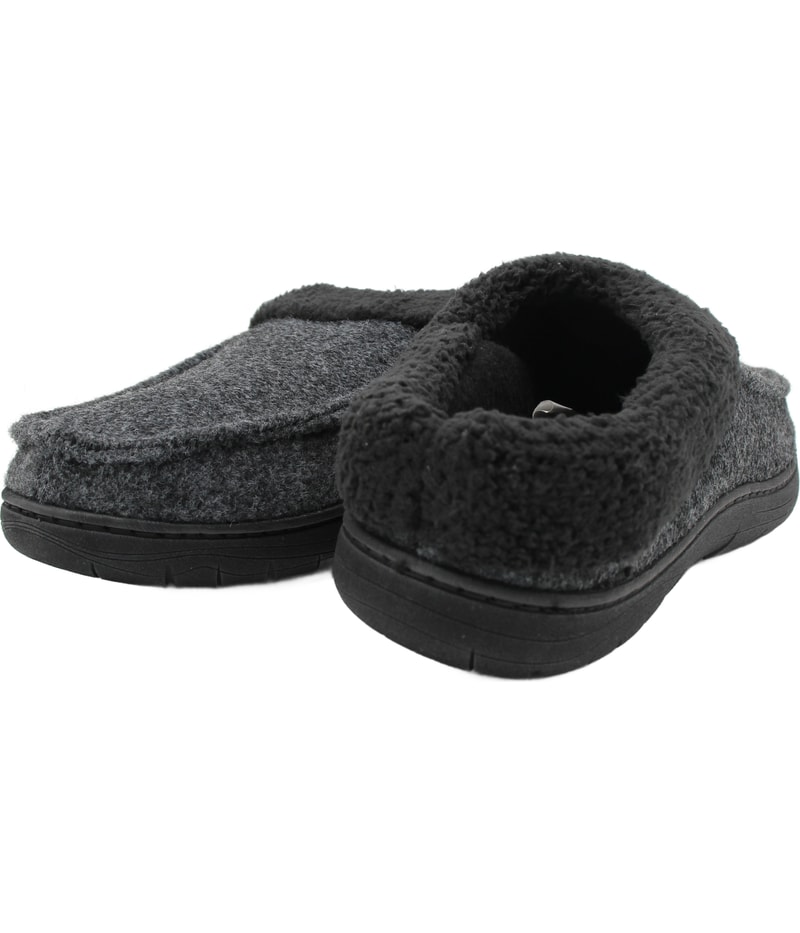 Haggar Mens Fleece-Lined Comfort Slippers