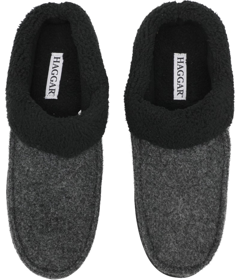 Haggar Mens Fleece-Lined Comfort Slippers