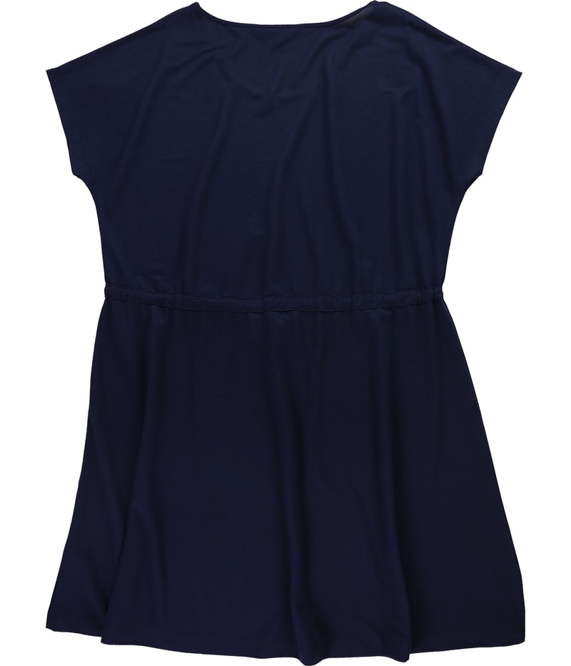 French Connection Womens Drawstring Waist Shift Dress