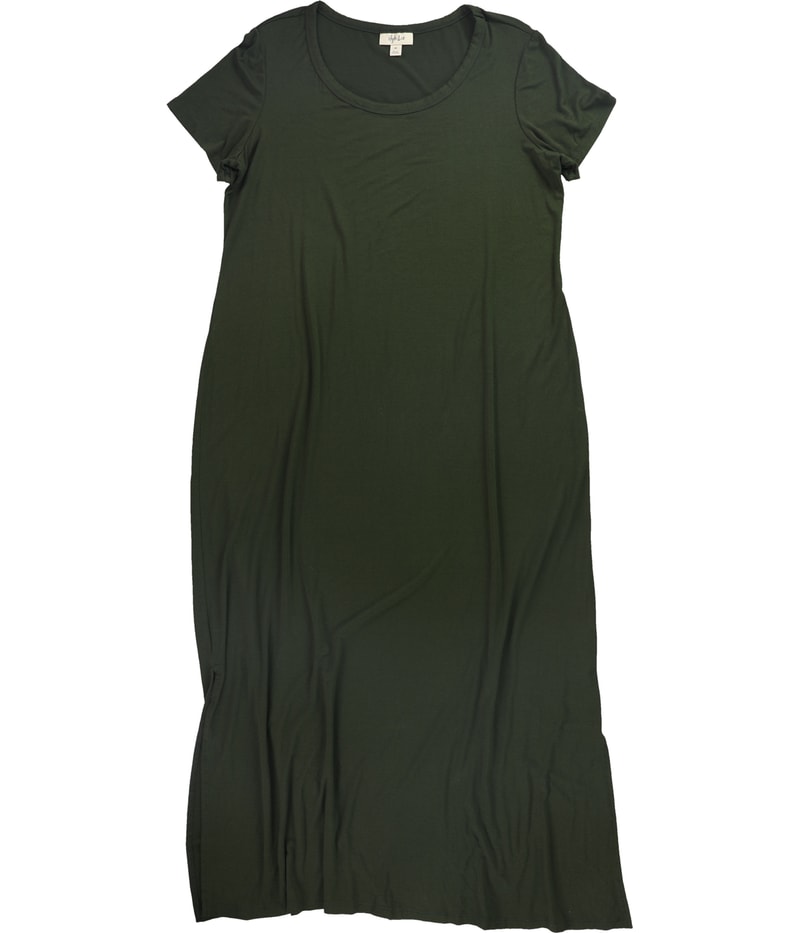Style & Co. Womens Solid Maxi Dress