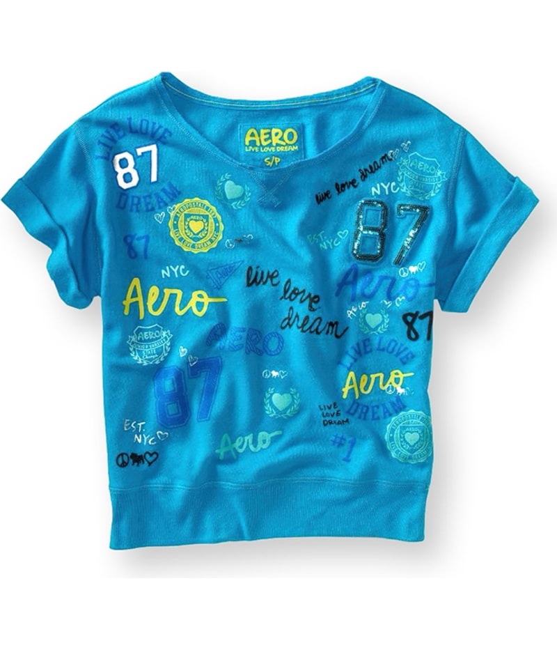 Aeropostale Womens Live Love Dream Pajama Sleep T-shirt