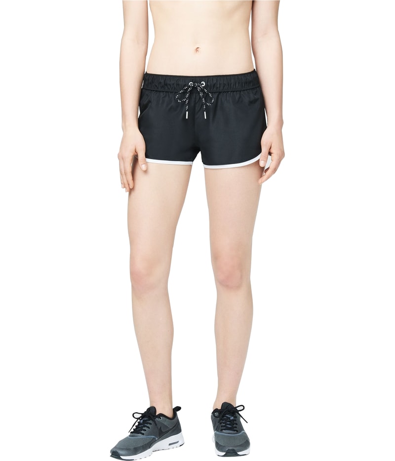 Aeropostale Womens Simple Contrast Athletic Workout Shorts