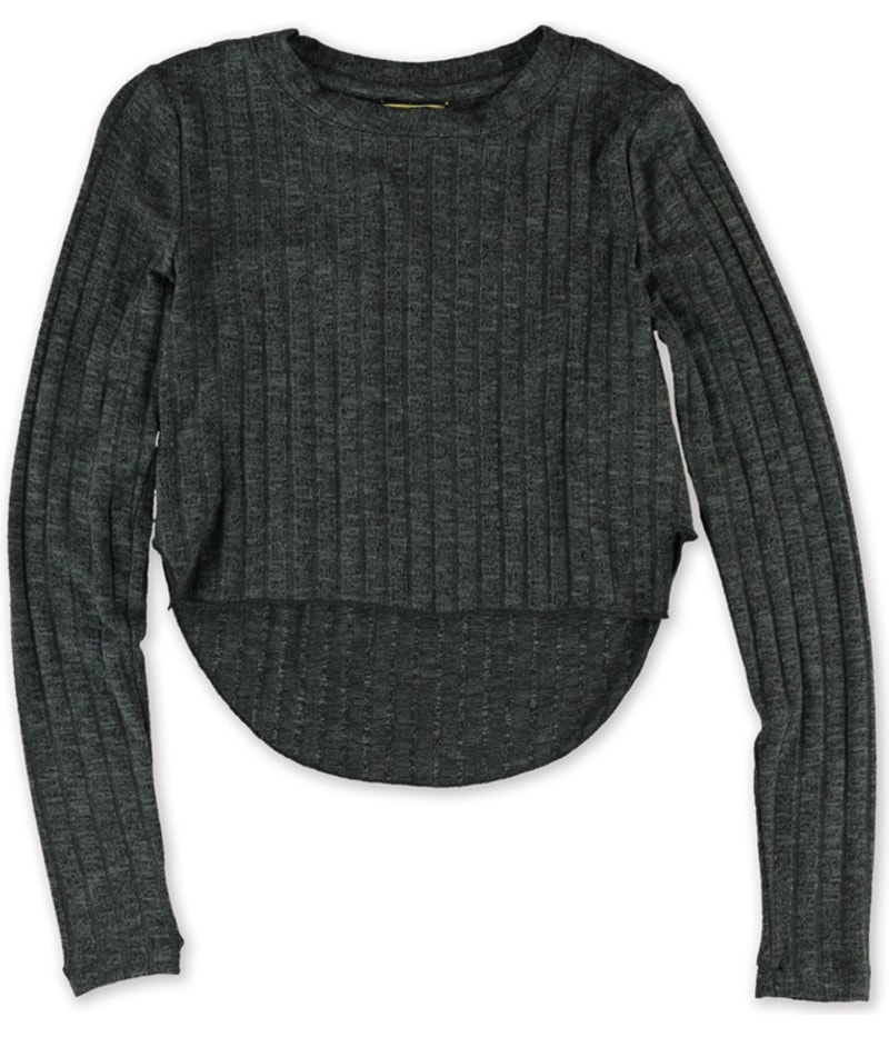 Aeropostale Womens Ribbed Hi-Lo Pullover Sweater
