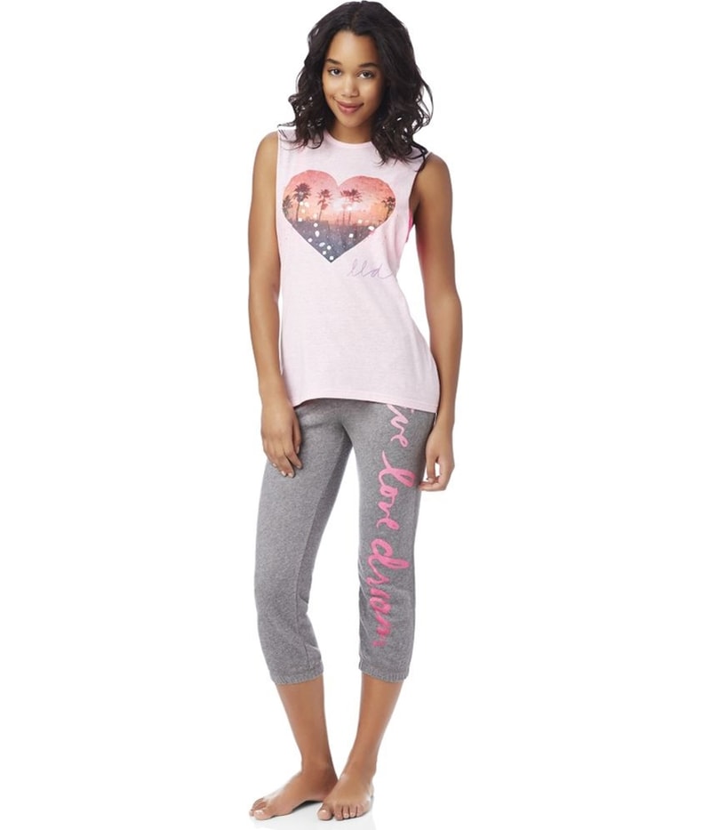 Aeropostale Womens Los Angeles Shine Open Back Tank Top