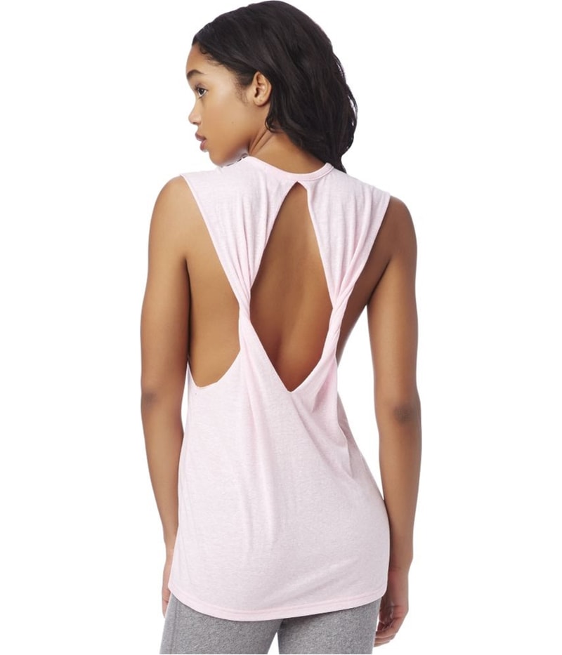 Aeropostale Womens Los Angeles Shine Open Back Tank Top