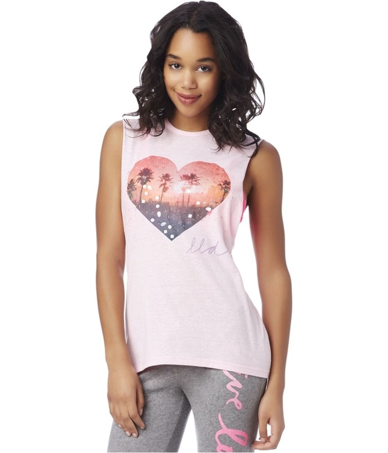 Aeropostale Womens Los Angeles Shine Open Back Tank Top