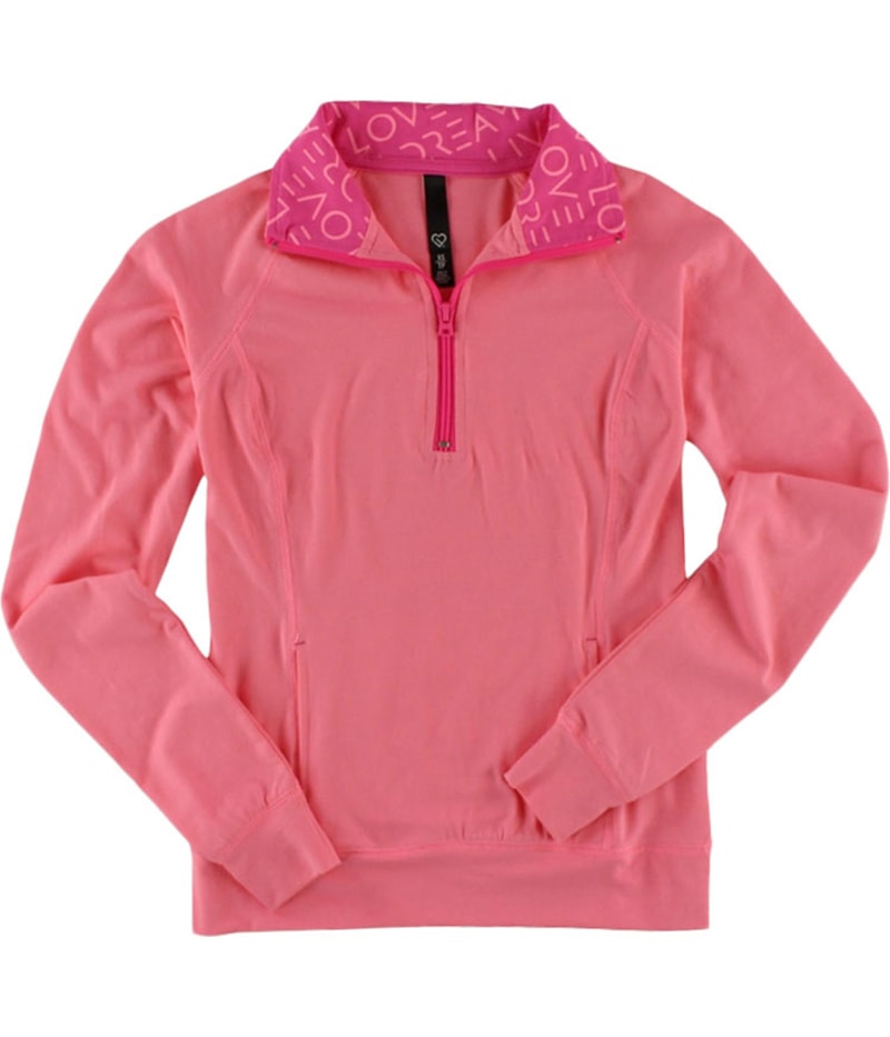 Aeropostale Womens Half Zip Pullover Basic T-Shirt