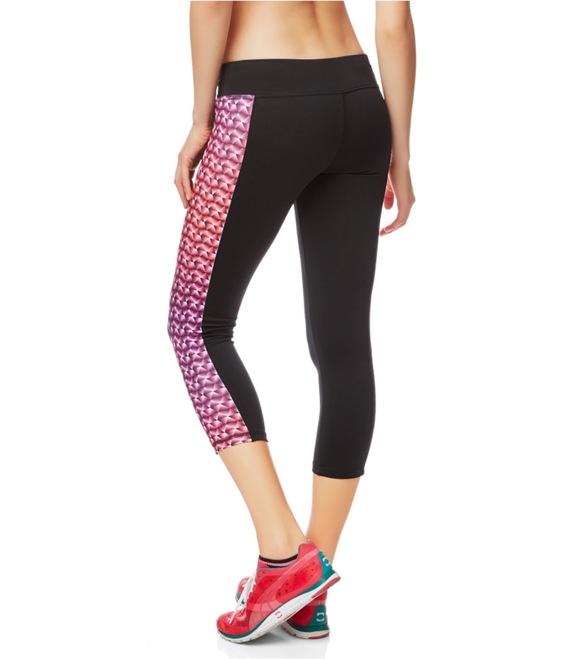 Aeropostale Womens Geo Active Straight Leg Relaxed Cropped Track Athletic Pants