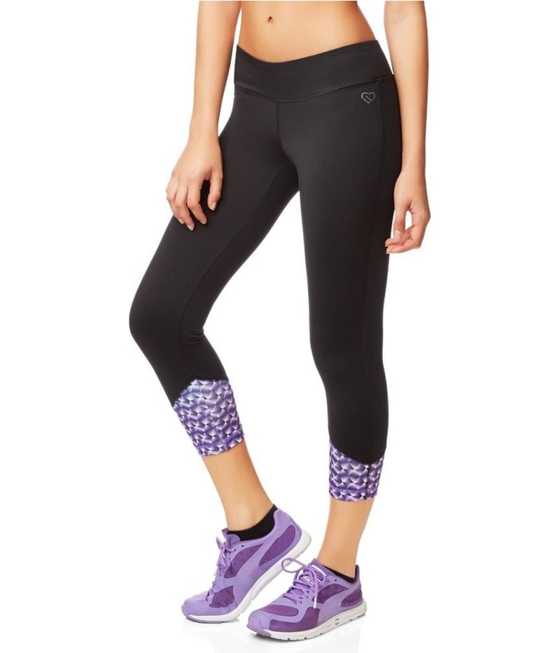 Aeropostale Womens Active Straight Leg Relaxed Cropped Track Athletic Pants