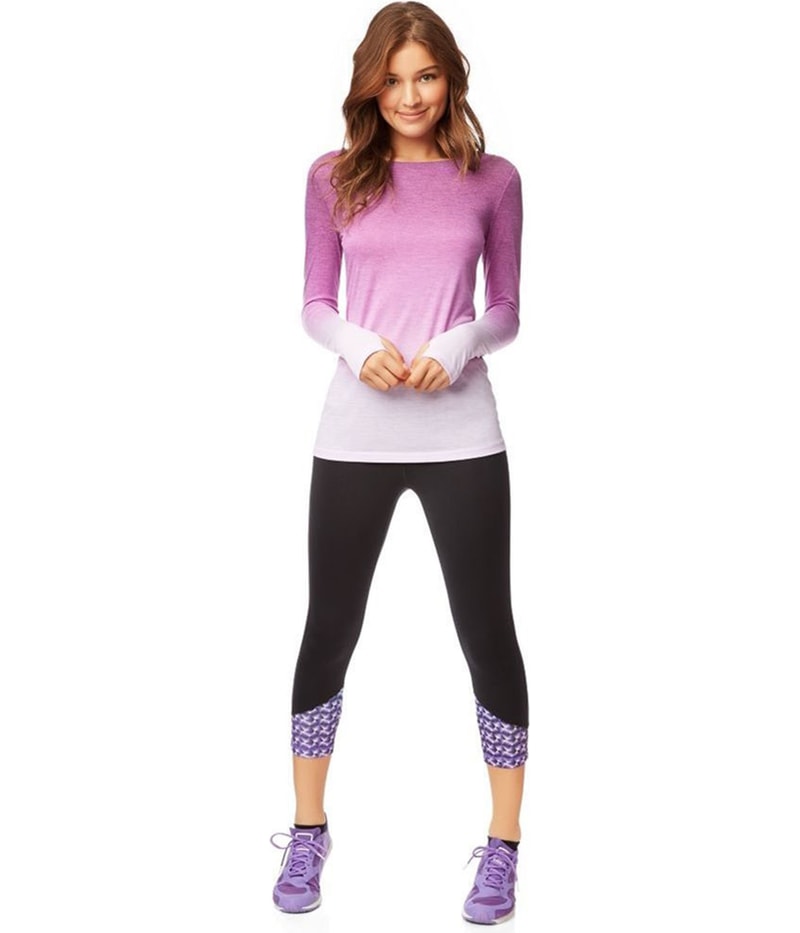 Aeropostale Womens Active Straight Leg Relaxed Cropped Track Athletic Pants