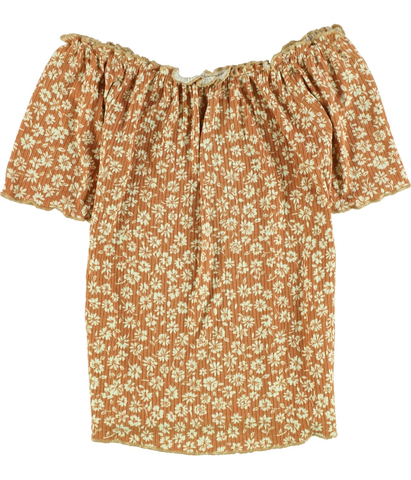 American Rag Womens Ribbed Peasant Blouse