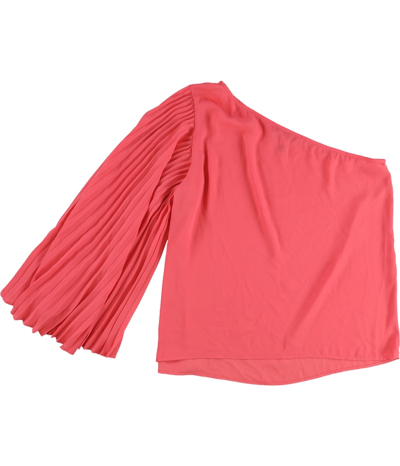 I.N.C Womens Pleated One Shoulder Blouse