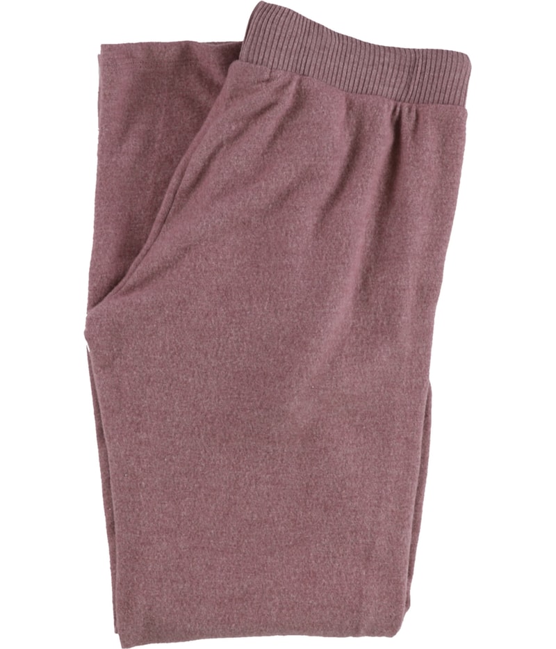Project Social T Womens Cozy Solid Straight Leg Relaxed Lounge Casual Pants, view 2