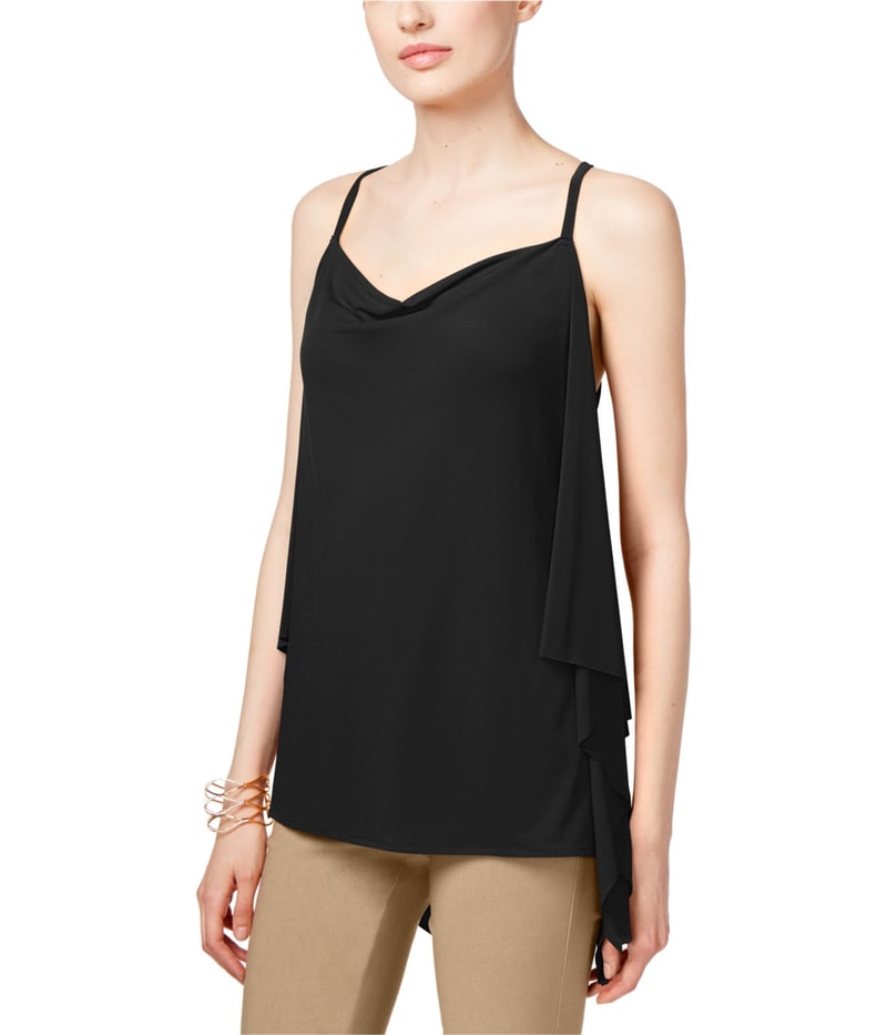 I.N.C Womens Draped Back Knit Blouse