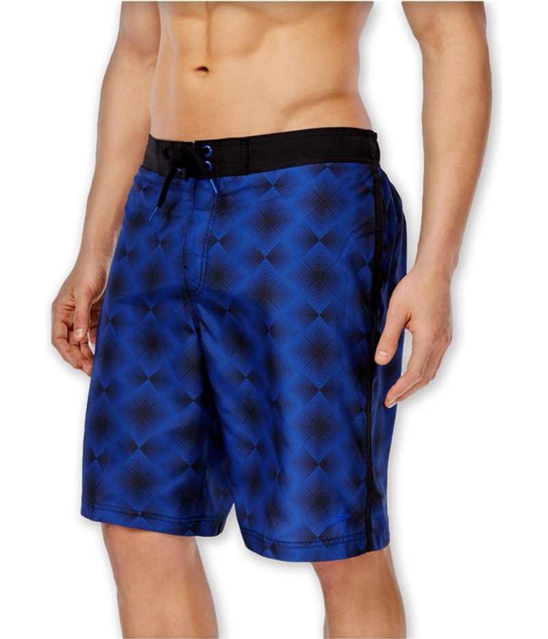 Speedo Mens Geo Diamond E-Board Swim Bottom Board Shorts