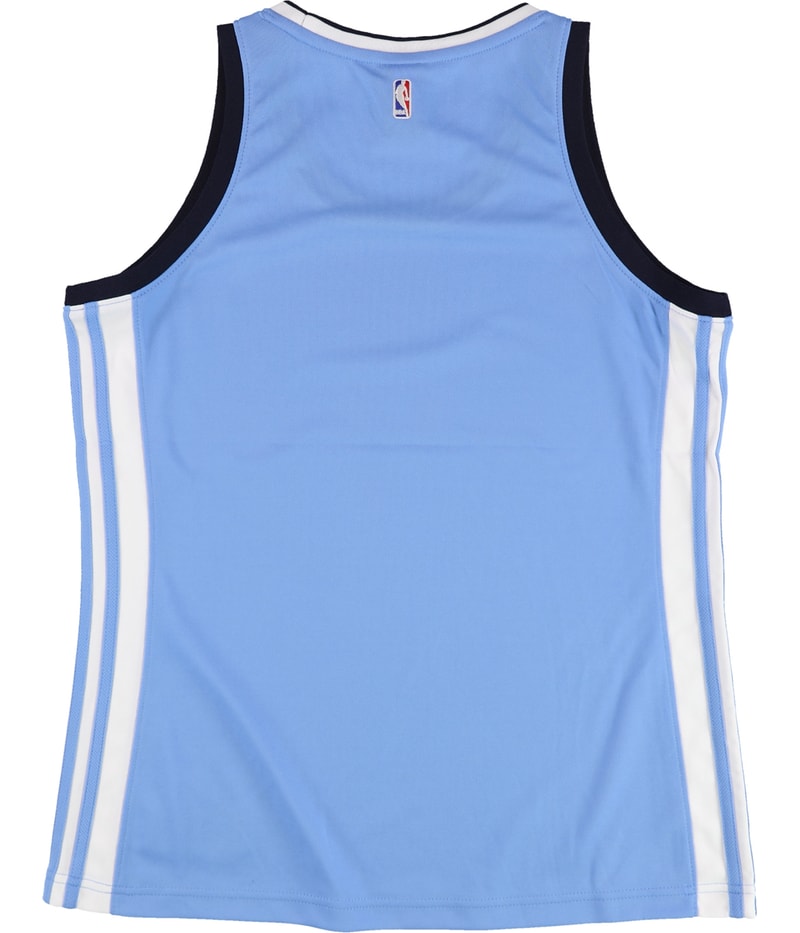 Adidas Womens Blank NBA Jersey in Blue, view 2