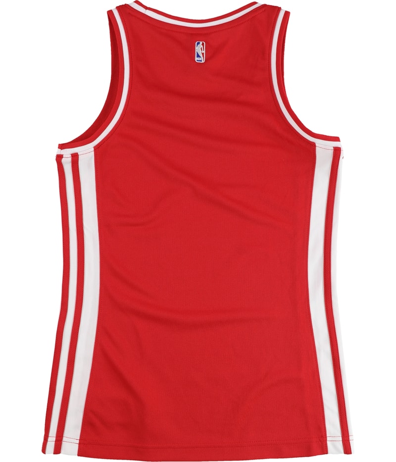 Adidas Womens Blank NBA Jersey in Red, image 2 of 2