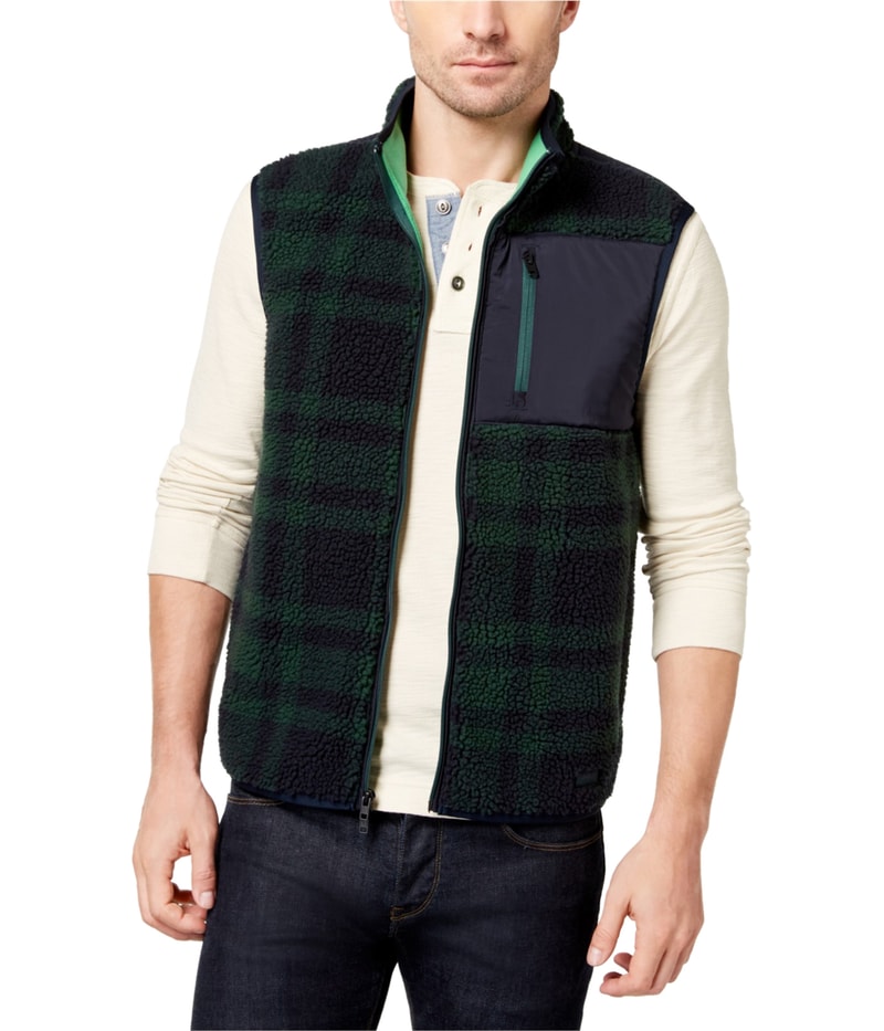 Tommy Hilfiger Mens Nathan Faux Fur Vest