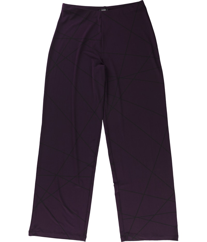 Alfani Womens Pull-On Wide Leg Casual Pants