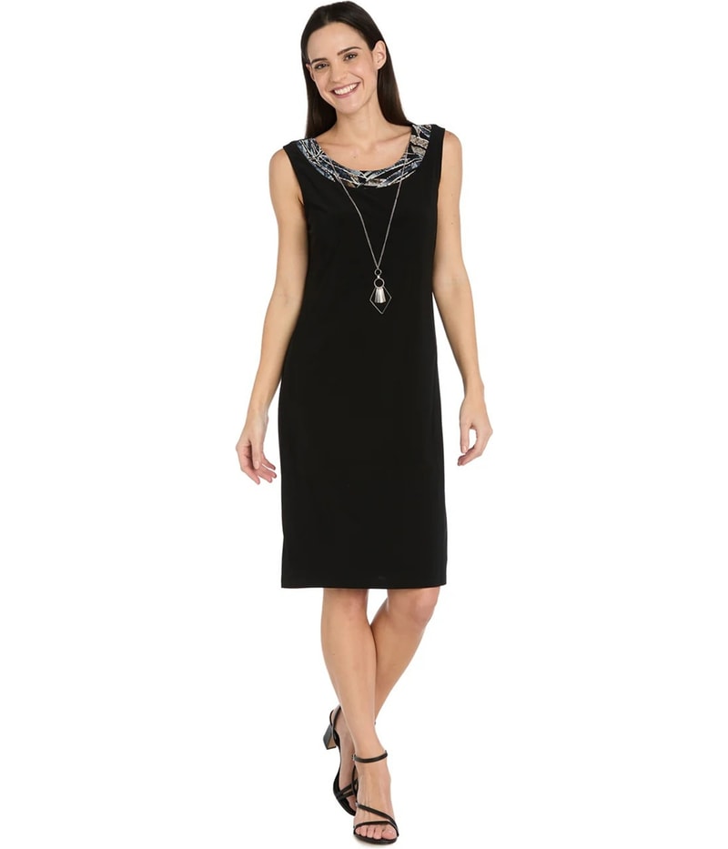 R & M Richards Womens 2-Piece Midi Dress