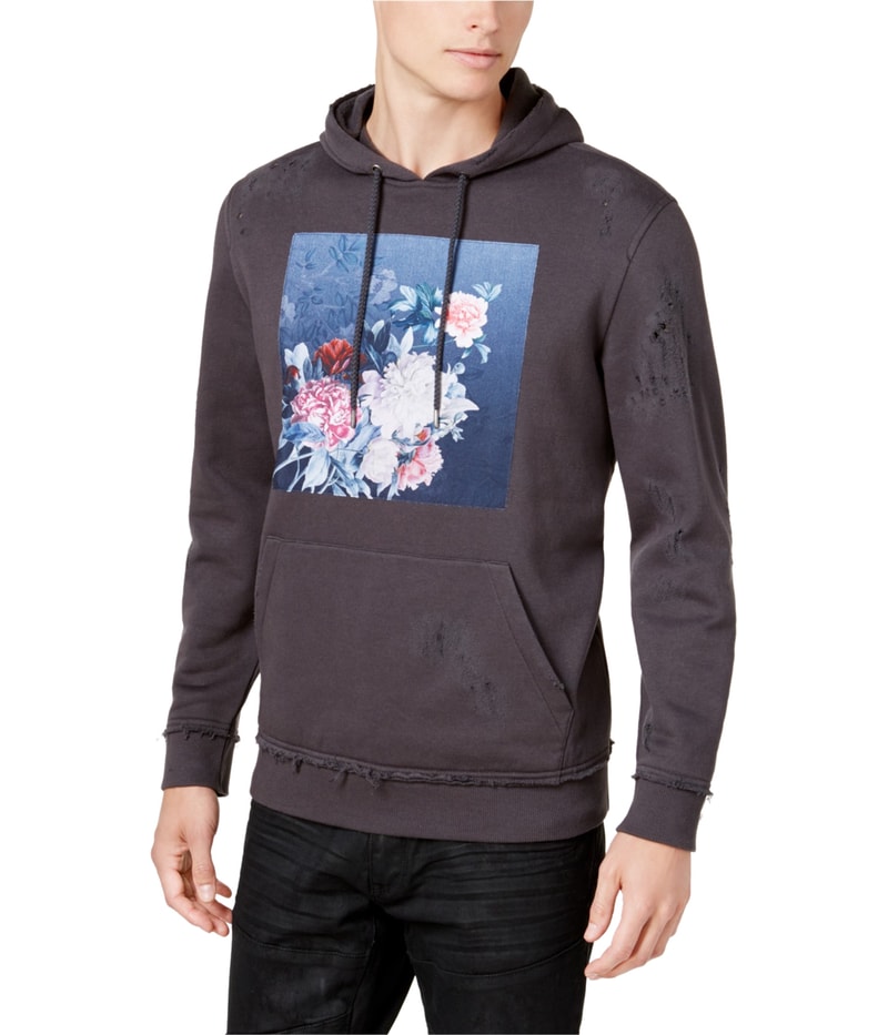 I.N.C Mens Floral Hoodie Sweatshirt