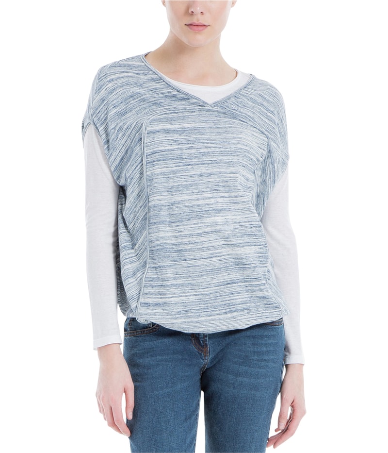 Max Studio London Womens Bubble-Hem Sleeveless Blouse Top