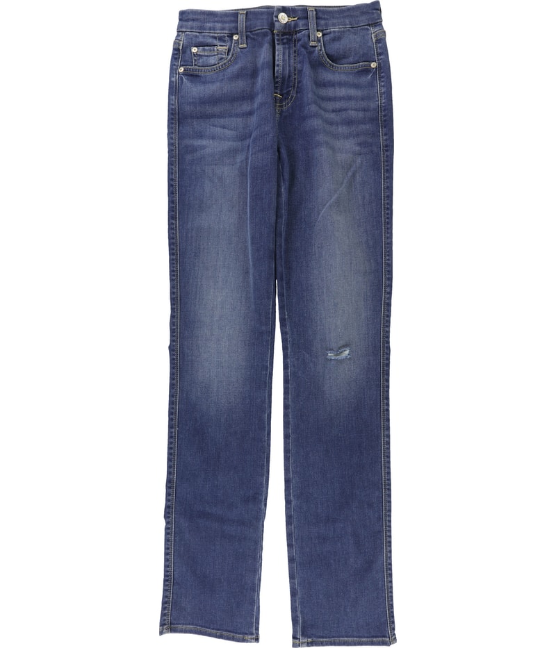 7 For All ManKind Womens Kimmie Regular Straight Leg Jeans