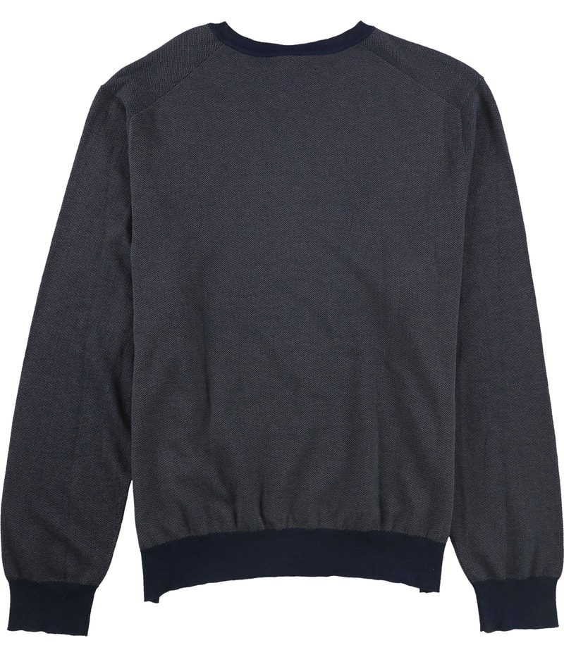 The Men’s Store Mens Chevron-Print Pullover Sweater
