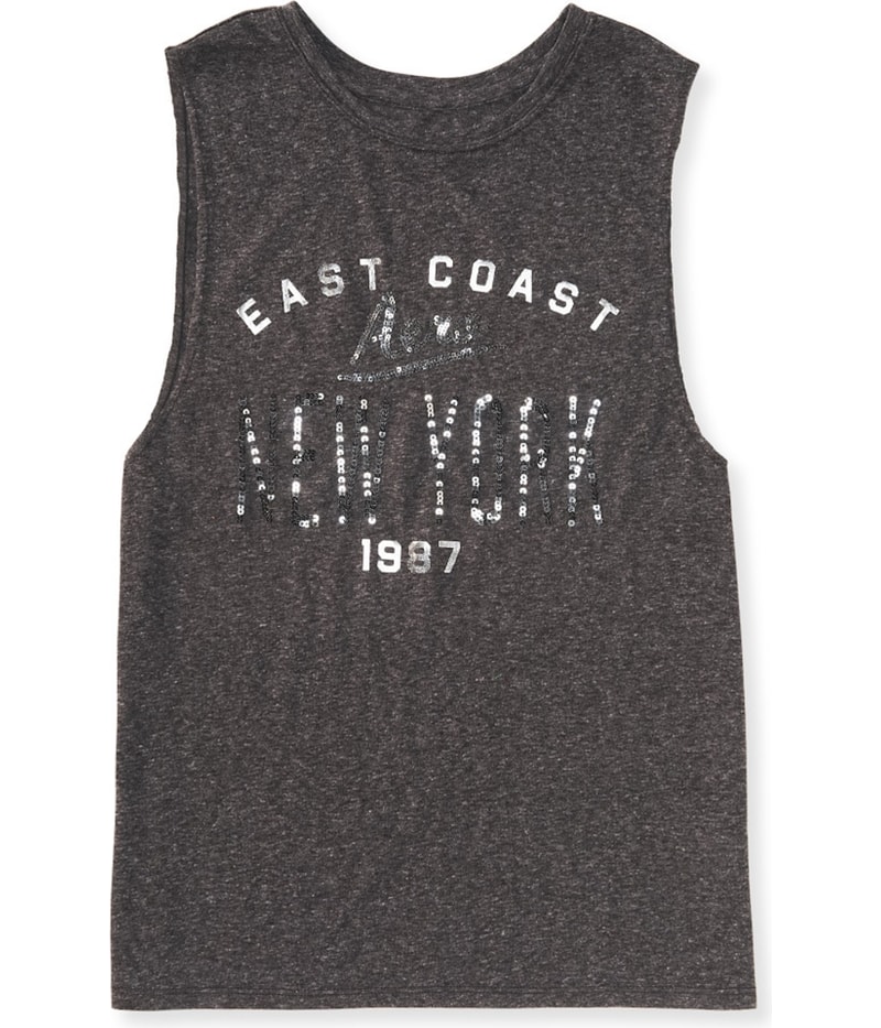 Aeropostale Womens Sequined East Coast Tank Top