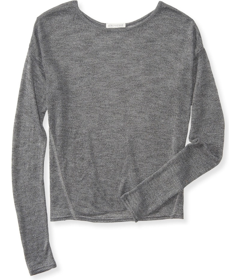 Aeropostale Womens Sheer Knit Pullover Sweater