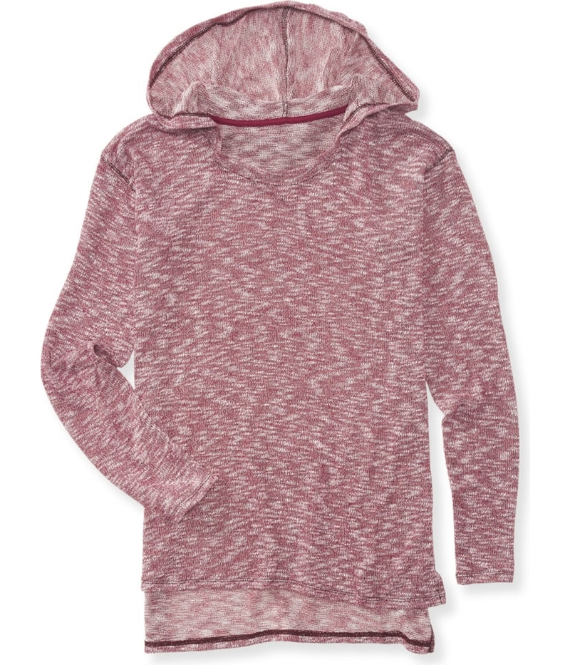Aeropostale Womens Marled Knit Hooded Sweater