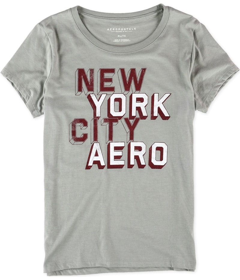 Aeropostale Womens Block New York City Graphic T-Shirt