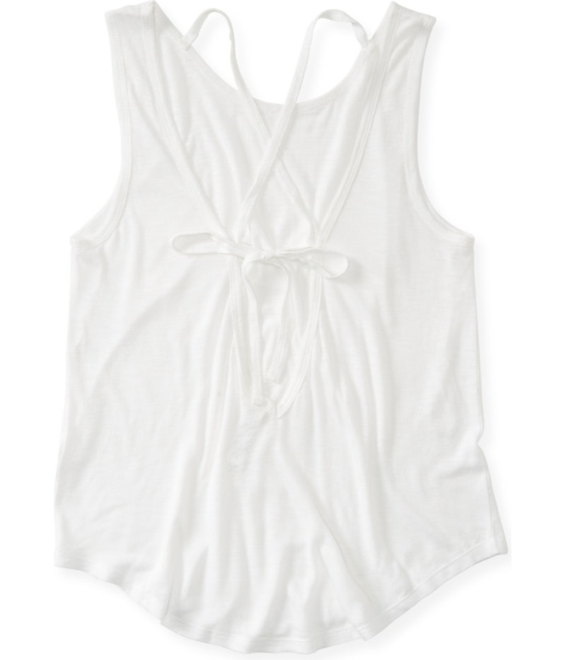 Aeropostale Womens Lattice Back Tank Top