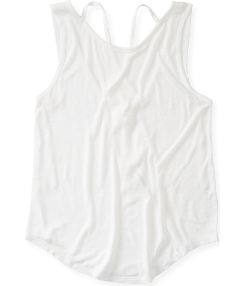Aeropostale Womens Lattice Back Tank Top