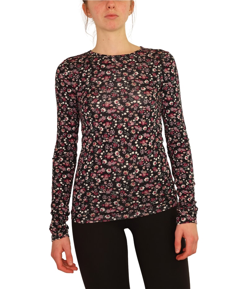 Aeropostale Womens Ditsy Layering Basic T-Shirt