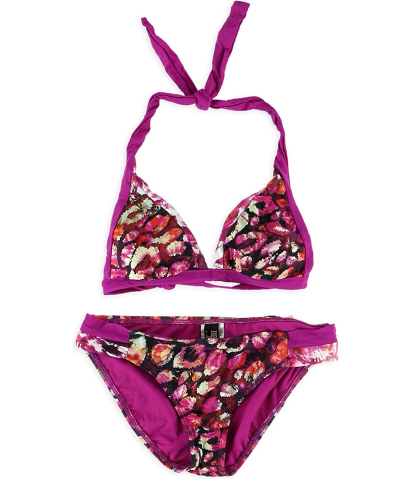 Becca Womens Printed Reversible 2 Piece Bikini