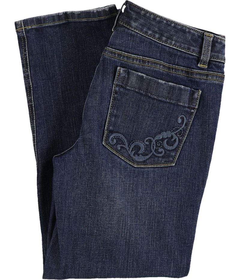 Ann Taylor Womens Modern Lindsay Straight Leg Regular Cropped Jeans