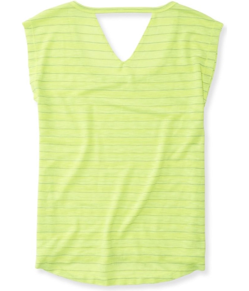 Aeropostale Womens Open-Back V Basic T-Shirt