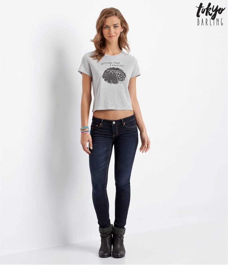 Aeropostale Womens Fruitcake Graphic T-Shirt