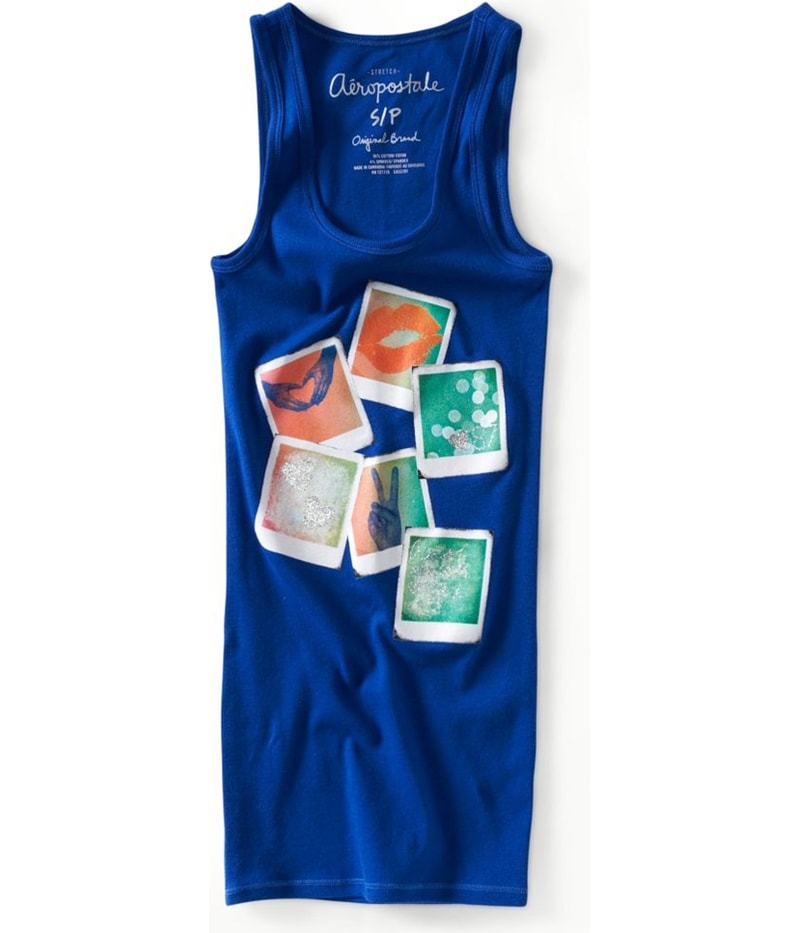 Aeropostale Womens Racer Back Pictures Tank Top