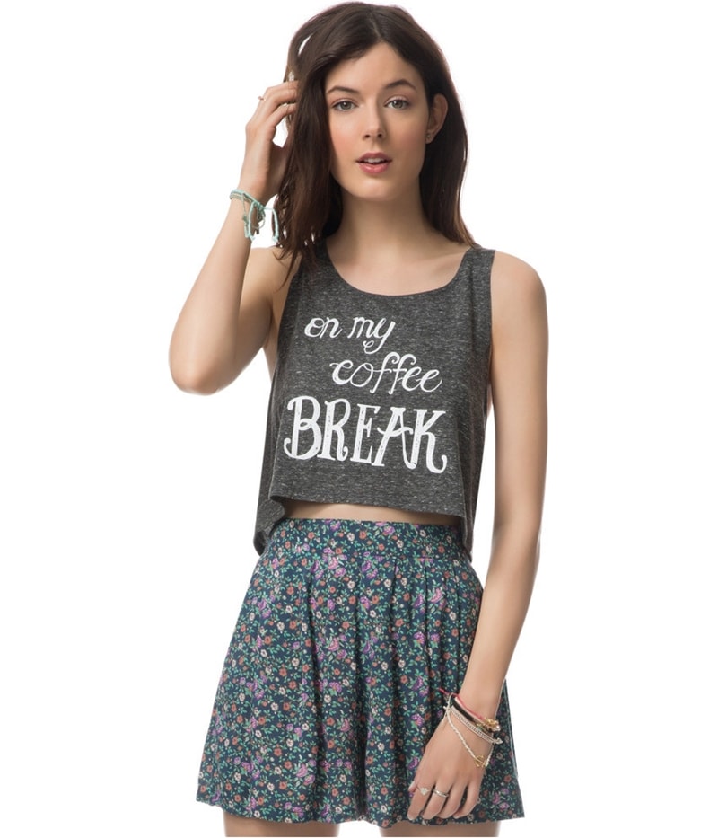 Aeropostale Womens Coffee Break Tank Top