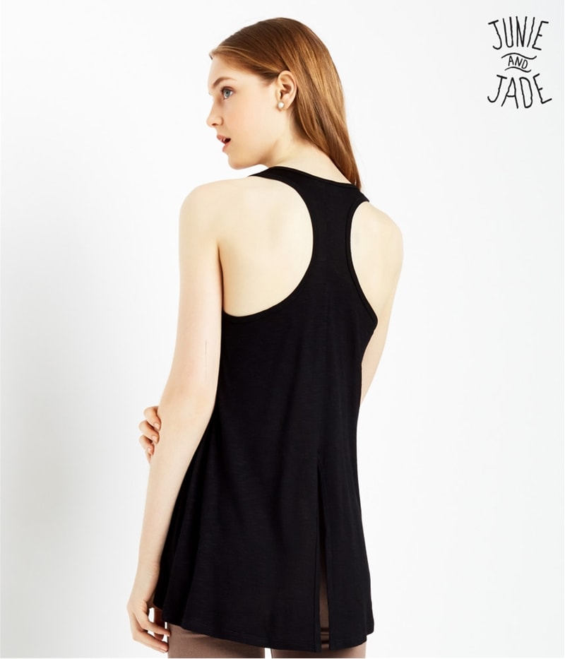 Aeropostale Womens Hello! Hi Lo Tank Top