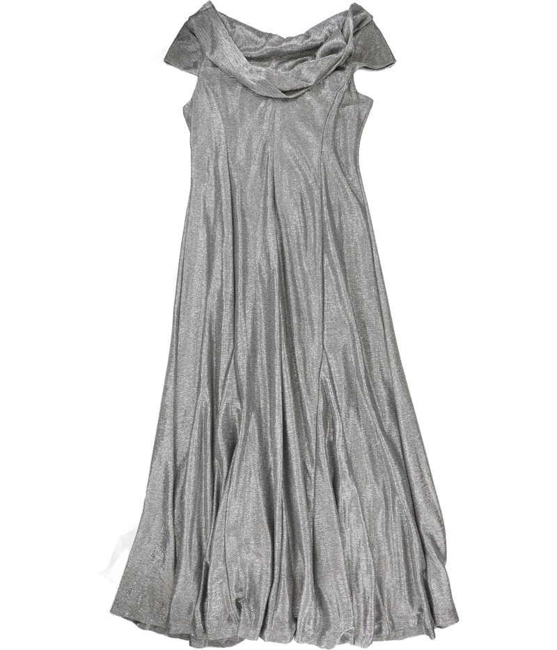 Alex Evenings Womens Ruched Gown Dress