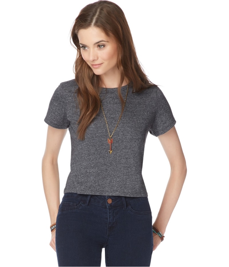 Aeropostale Womens Crop Basic T-Shirt