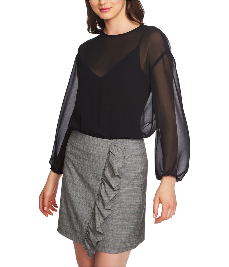 1.STATE Womens Sheer Bodysuit