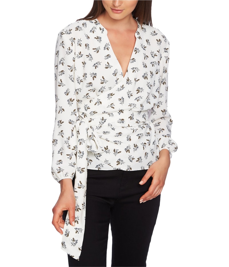 1.STATE Womens Daisy Wrap Blouse