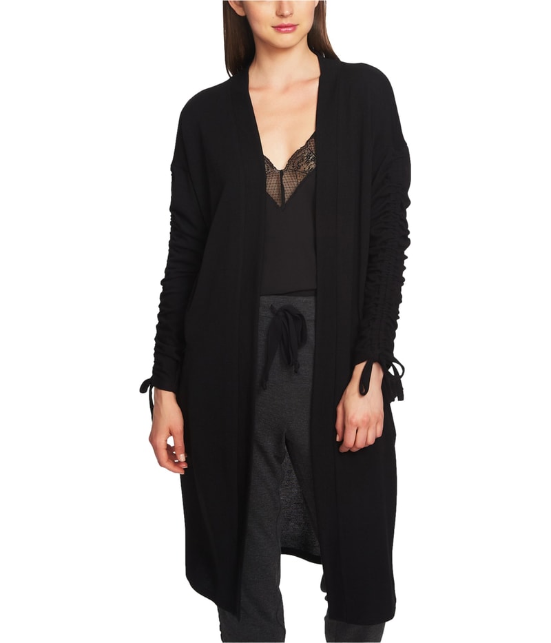 1.STATE Womens Ruched Cardigan Sweater