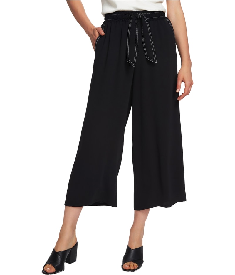 1.STATE Womens Wide Leg Tapered Cropped Capri Casual Pants