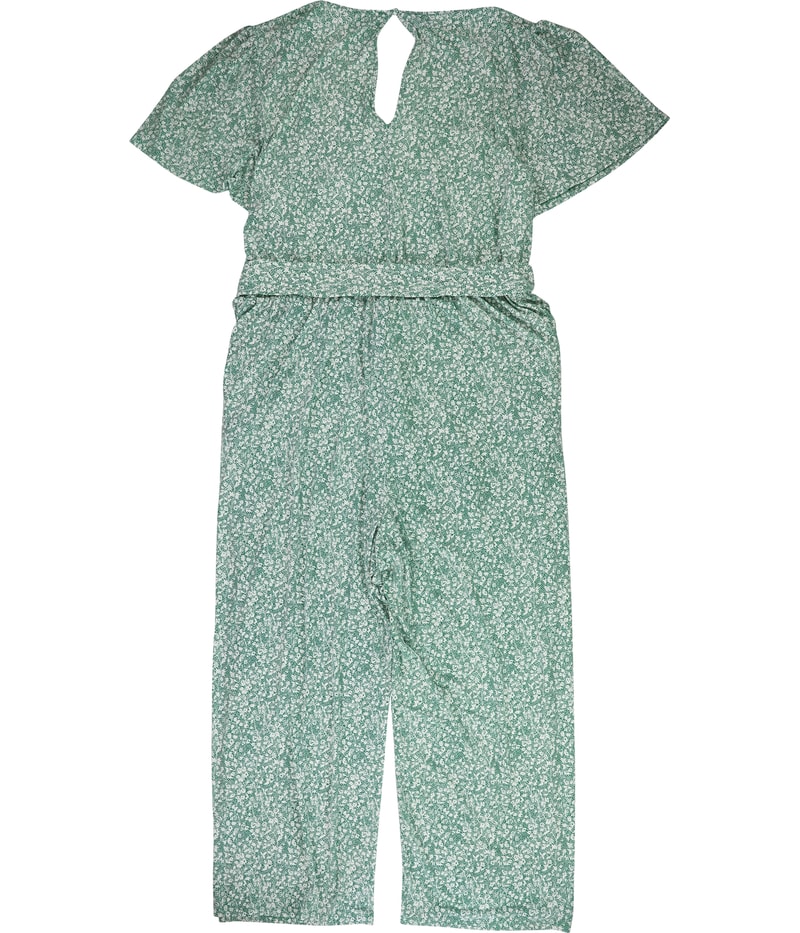 1.STATE Womens Floral Jumpsuit in Green, image 2 of 2